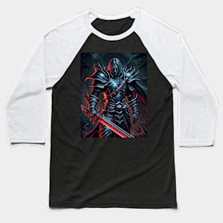 Fiery Warrior With A Sword Baseball T-Shirt